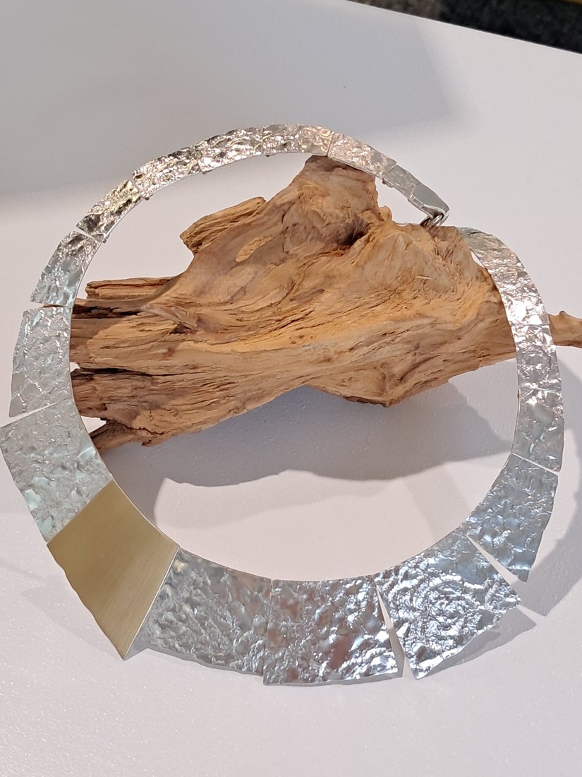 Halsreif · Silber & Gelbgold